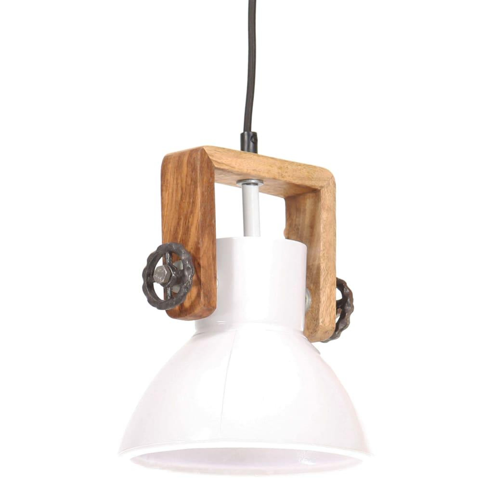 Voir la diapositive 2 : VIDAXL Lampe suspendue industrielle 25 W Blanc Rond 19 cm E27