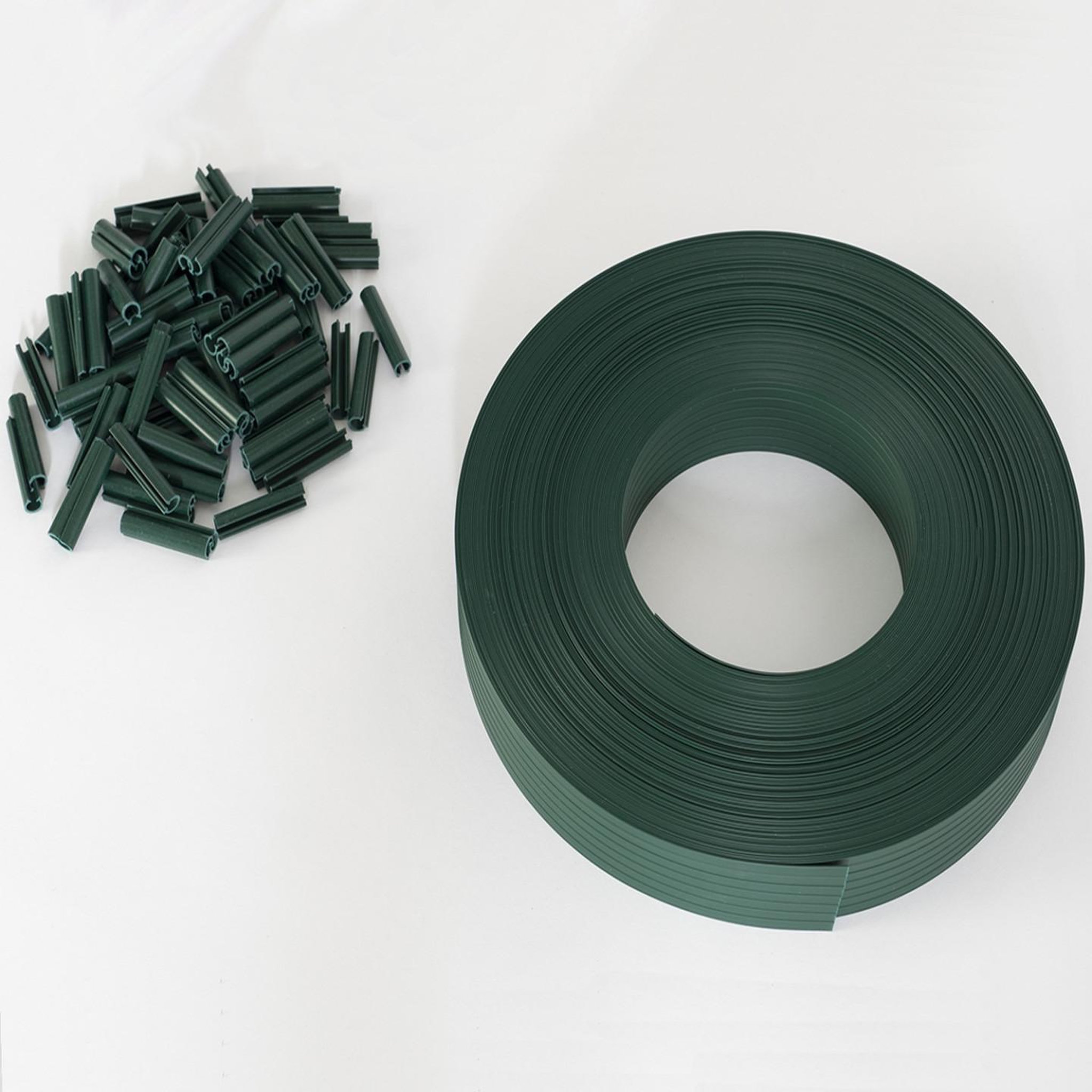 ID MARKET Kit de lamelles occultantes pvc vertes l.60 m pour panneau grillagé