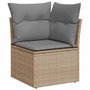 Voir la diapositive 4 : VIDAXL Salon de jardin avec coussins 8 pcs beige resine tressee