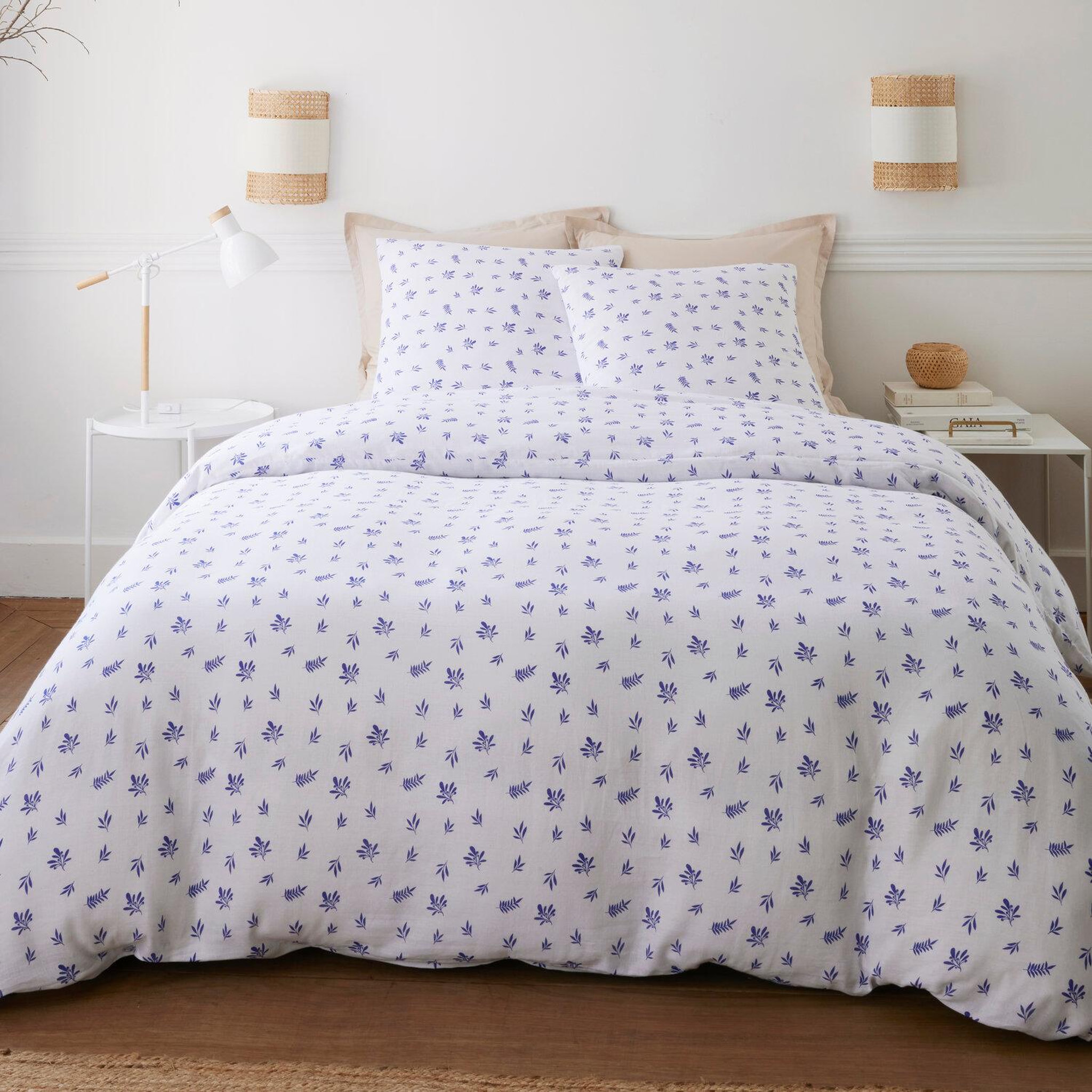 Voir la diapositive 3 : BATON ROUGE Parure housse de couette 100% gaze de coton imprimé louca