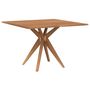 Voir la diapositive 5 : VIDAXL Table de jardin carree 110x110x75 cm bois d'acacia solide