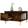 Voir la diapositive 5 : VIDAXL Table basse chene fume 55x55x36,5 cm bois d'ingenierie