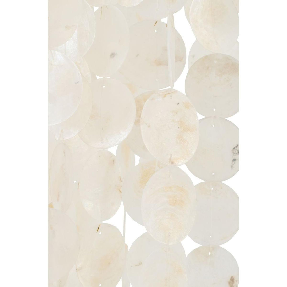 Paris Prix Suspension Déco en Capiz  Betsy  250cm Blanc