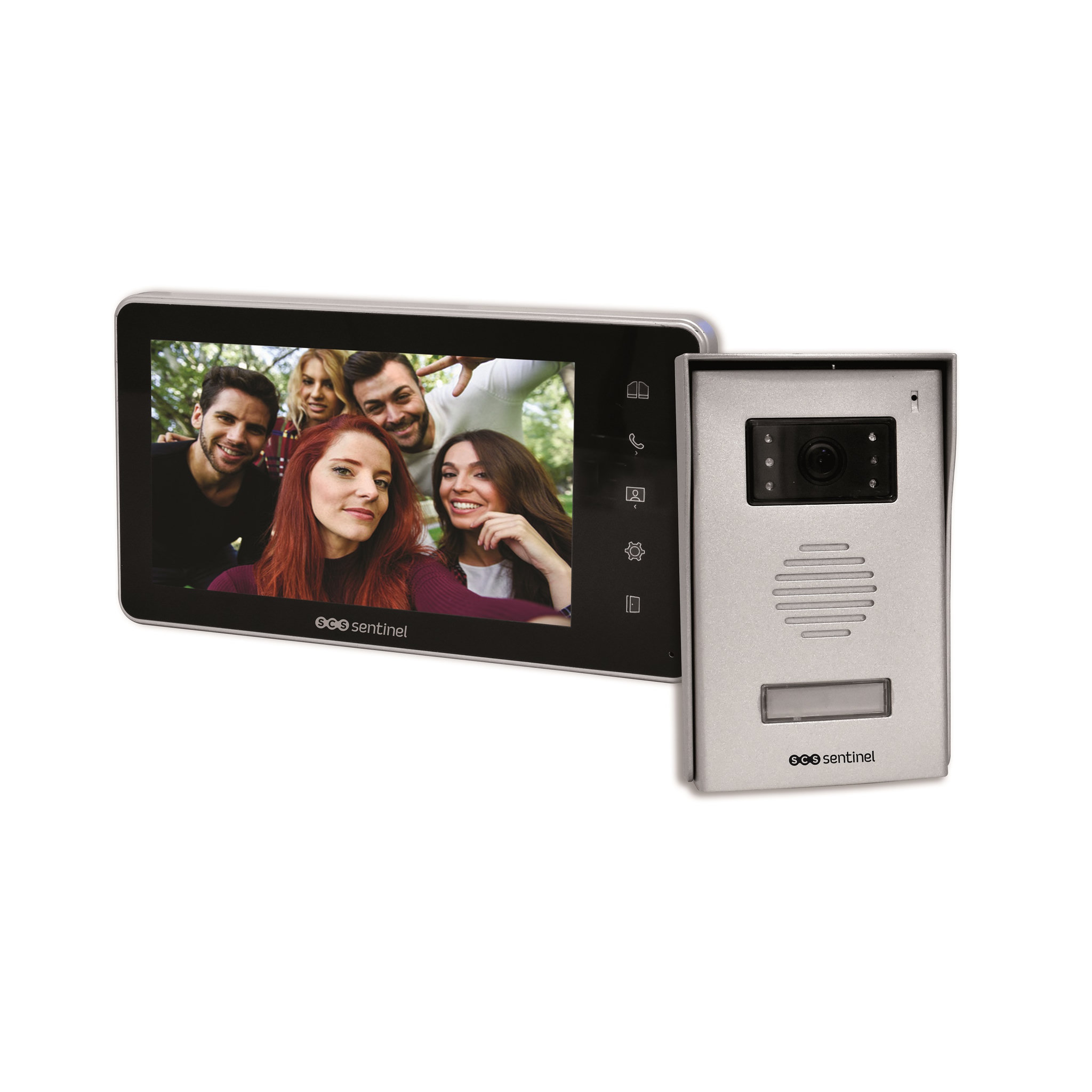 Voir la diapositive 1 : SCS SENTINEL Interphone vidéo Moniteur 2 fils 7" - VisioKit 7