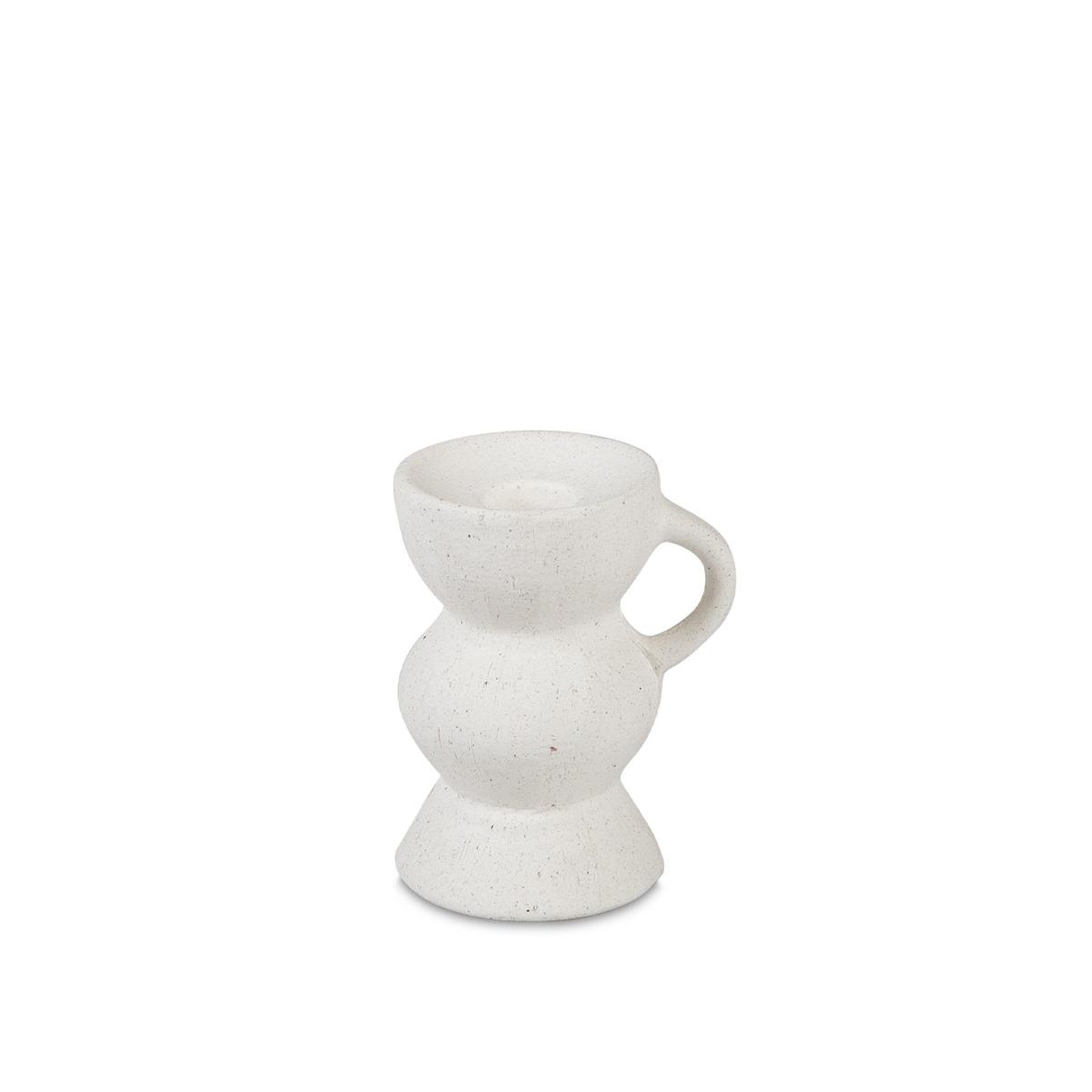 MAISON AUBERTIN Bougeoir - céramique blanche - cleo