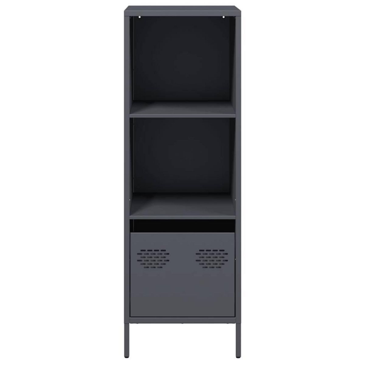 VIDAXL Buffet haut anthracite 35x39x103,5 cm acier