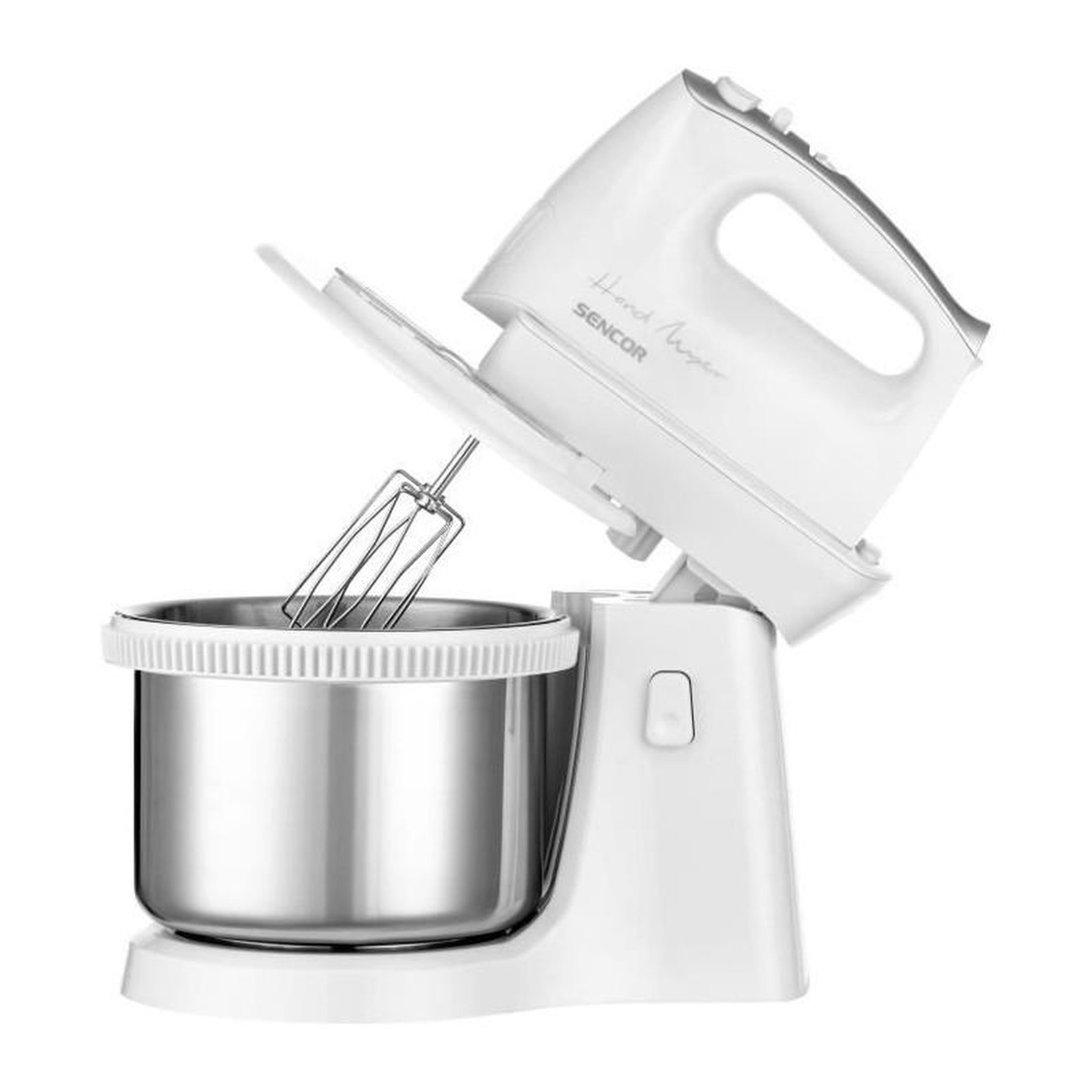 Voir la diapositive 4 : SENCO Batteur a main avec bol rotatif - SENCOR - SHM6206SS - 500W - Argent