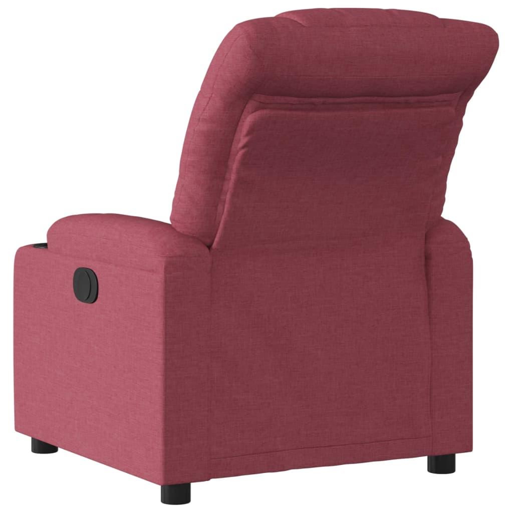 Voir la diapositive 5 : VIDAXL Fauteuil inclinable electrique Rouge bordeaux Tissu