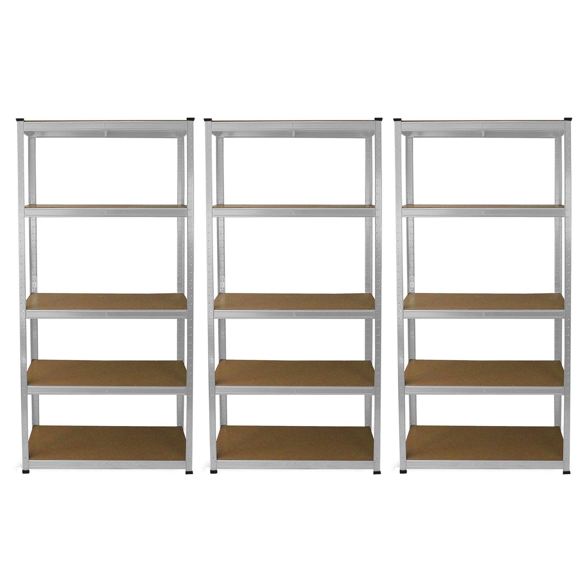 MONSTER RACKING 3 rayonnages e-rax en acier gris 90cm x 40cm x 180cm