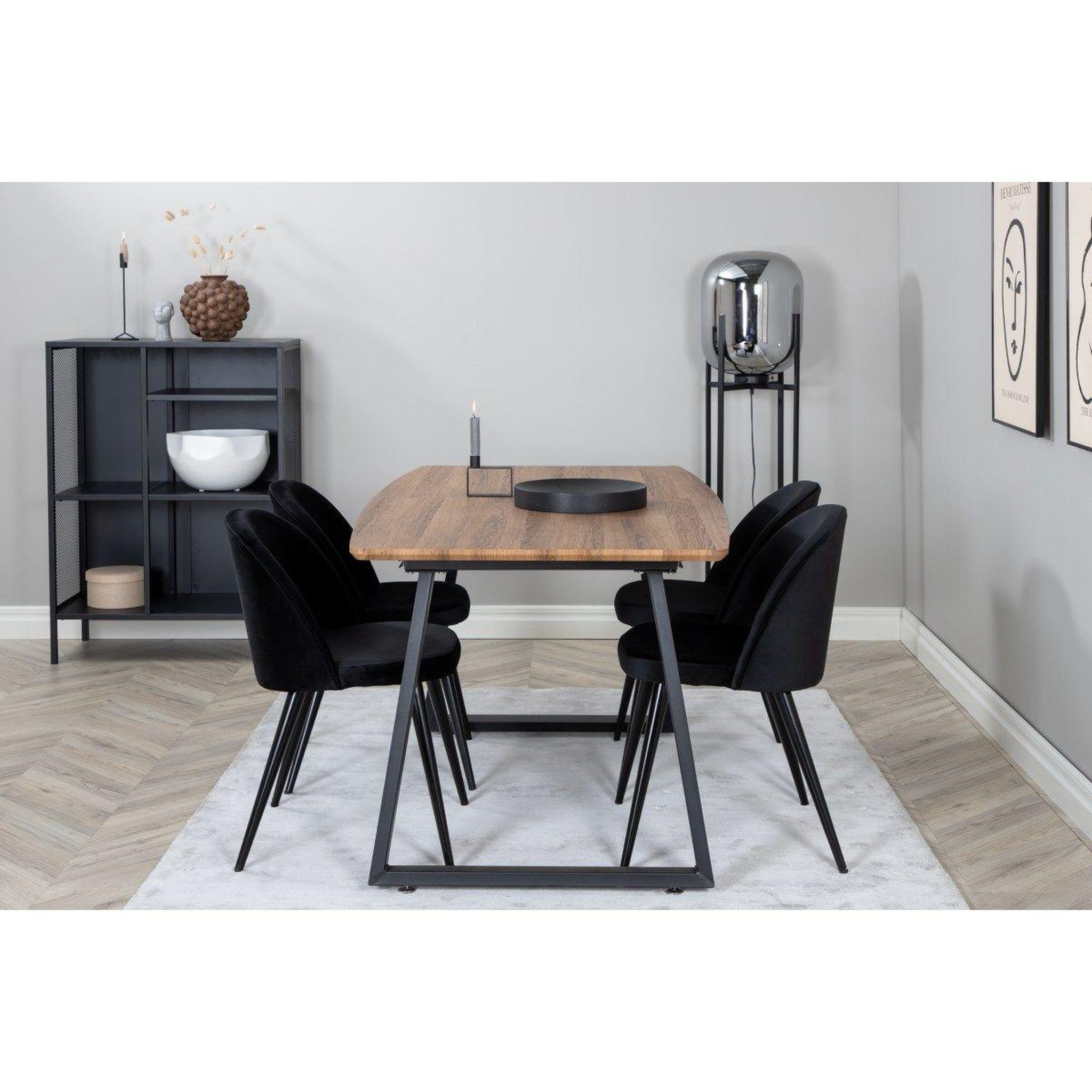 Voir la diapositive 5 : Paris Prix Table à manger extensible  inca  160-200cm marron