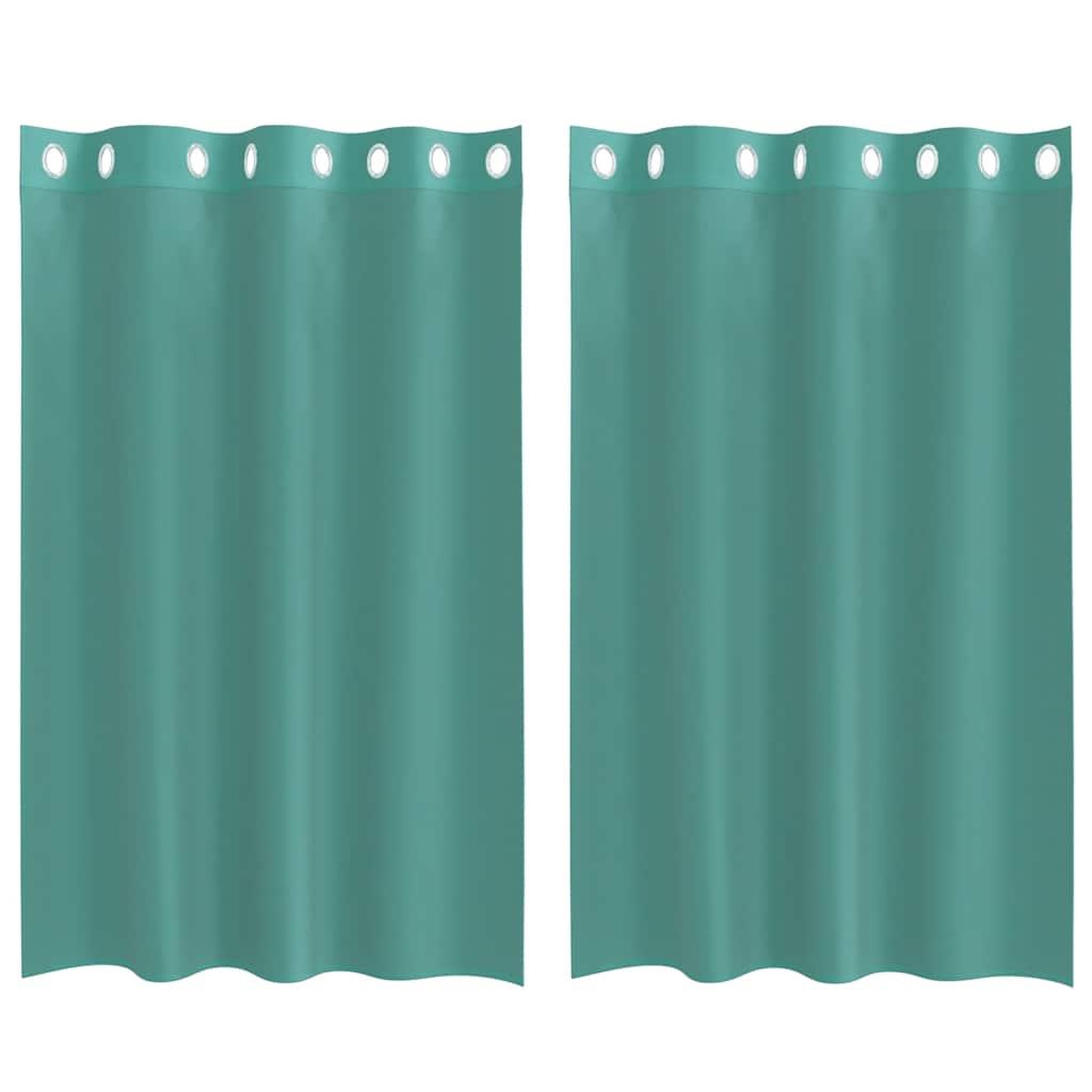 Voir la diapositive 2 : VIDAXL Rideaux en voile avec œillets 2 pcs turquoise