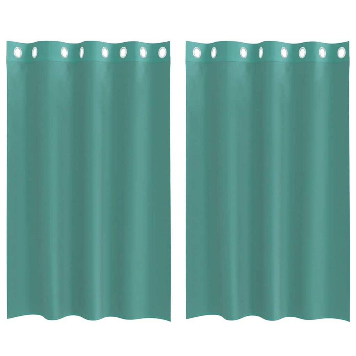 VIDAXL Rideaux en voile avec œillets 2 pcs turquoise
