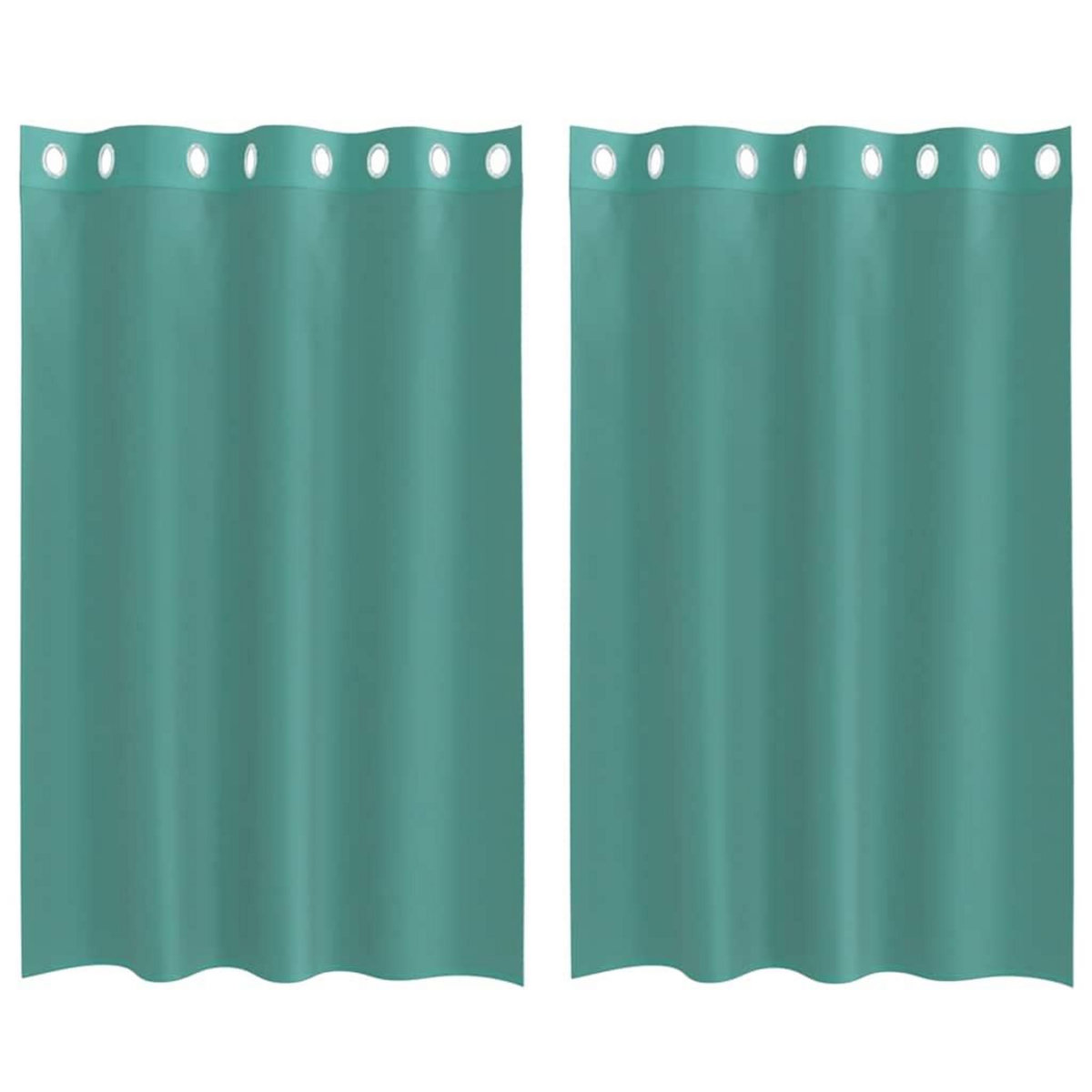 VIDAXL Rideaux en voile avec œillets 2 pcs turquoise