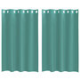 Voir la diapositive 2 : VIDAXL Rideaux en voile avec œillets 2 pcs turquoise