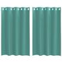 Voir la diapositive 2 : VIDAXL Rideaux en voile avec œillets 2 pcs turquoise