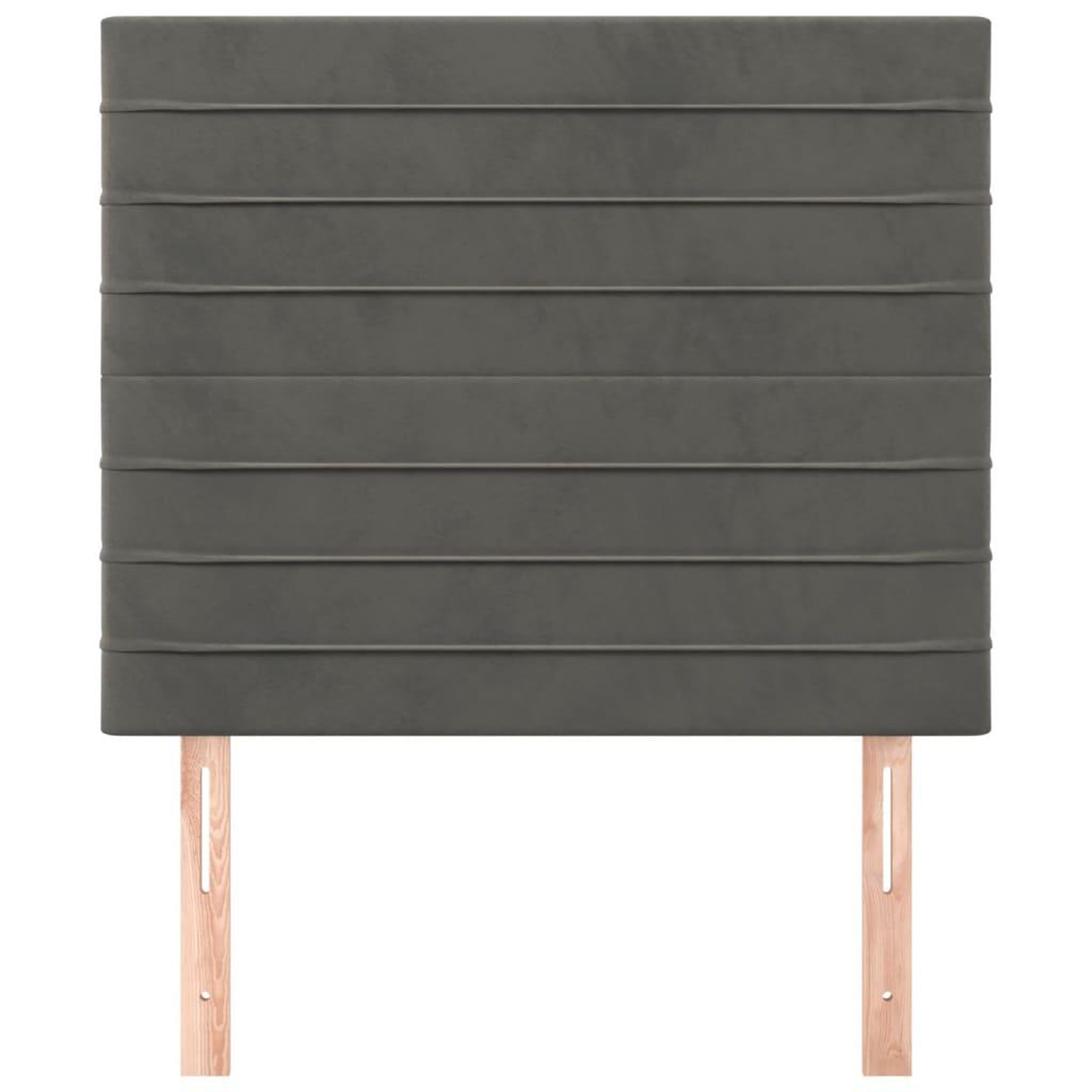 Voir la diapositive 3 : VIDAXL Tetes de lit 2 pcs Gris fonce 90x5x78/88 cm Velours