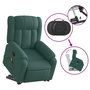 Voir la diapositive 5 : VIDAXL Fauteuil inclinable de massage Vert fonce Tissu
