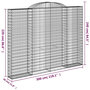 Voir la diapositive 6 : VIDAXL Paniers a gabions arques 2 pcs 300x30x220/240 cm fer galvanise