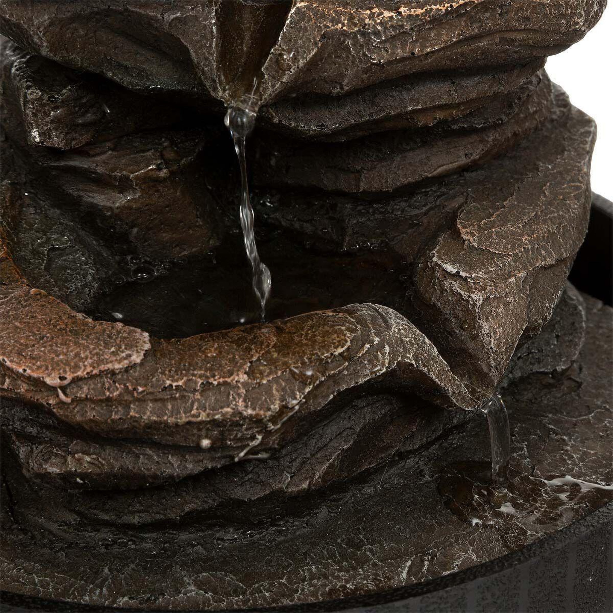 Voir la diapositive 4 : ATMOSPHERA Fontaine design  sharmila  22cm noir & naturel