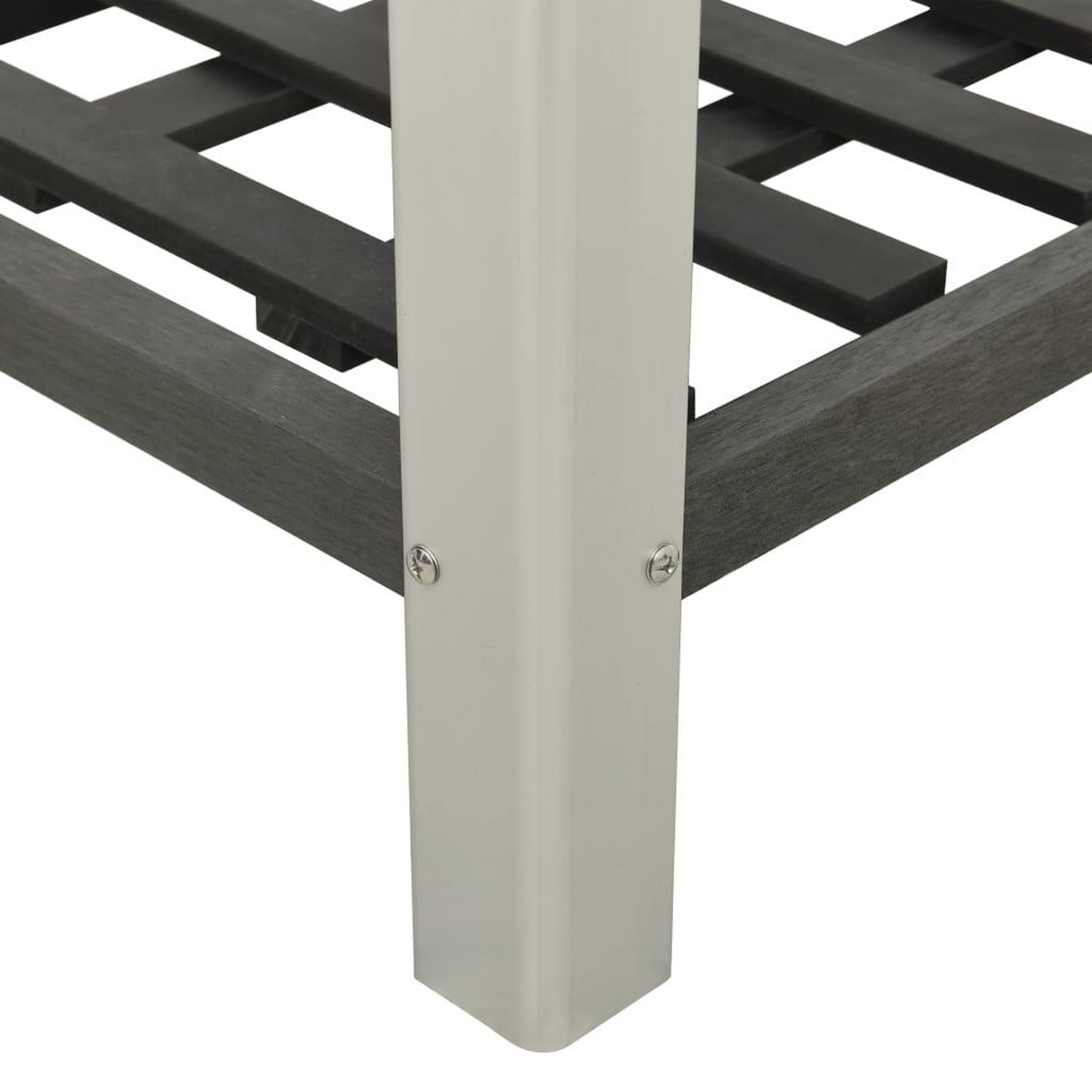 Voir la diapositive 5 : VIDAXL Lit sureleve de jardin avec etagere 75x50x90 cm WPC Gris