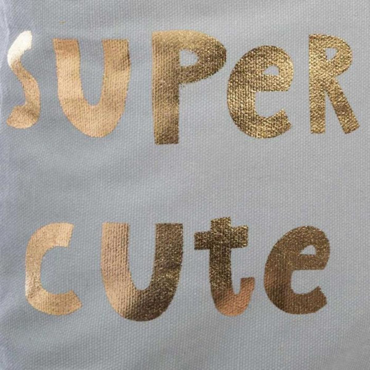 Paris Prix Coussin Déhoussable Enfant  Renard  40x40cm Gris