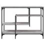 Voir la diapositive 4 : VIDAXL Table console avec etageres sonoma gris 100x35x75 cm