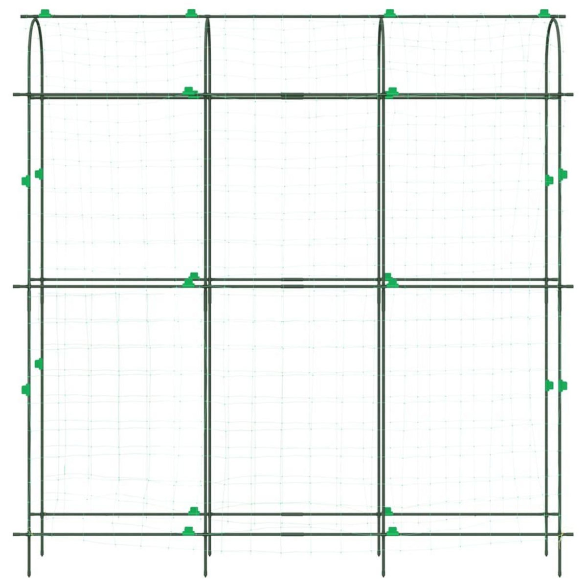 VIDAXL Treillis de jardin pour plantes grimpantes forme de U acier