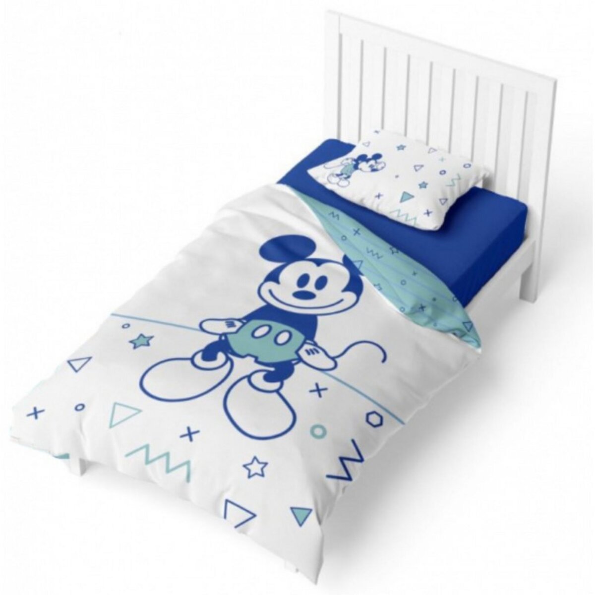 Housse de couette bébé 100x140 cm - 100% coton bio 57 fils sans