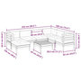 Voir la diapositive 6 : VIDAXL Salon de jardin 8 pcs avec coussins bois de pin impregne