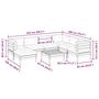 Voir la diapositive 6 : VIDAXL Salon de jardin 8 pcs avec coussins bois de pin impregne