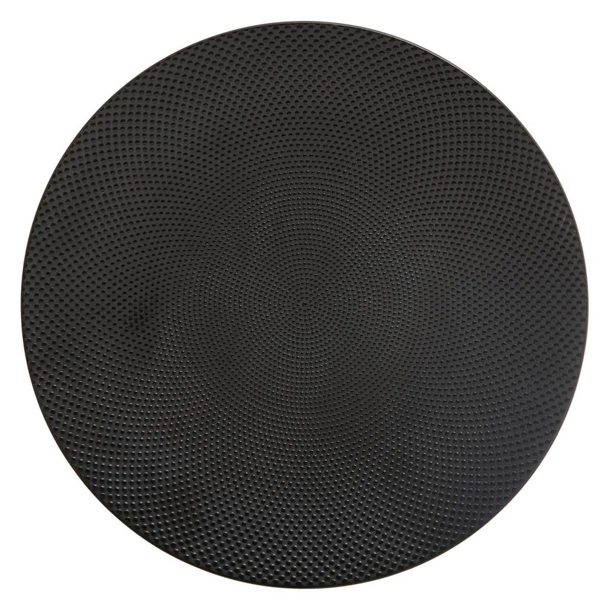 Voir la diapositive 1 : SECRET DE GOURMET Lot de 6 Assiettes Plates  Caviar  27cm Noir