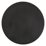 SECRET DE GOURMET Lot de 6 Assiettes Plates  Caviar  27cm Noir