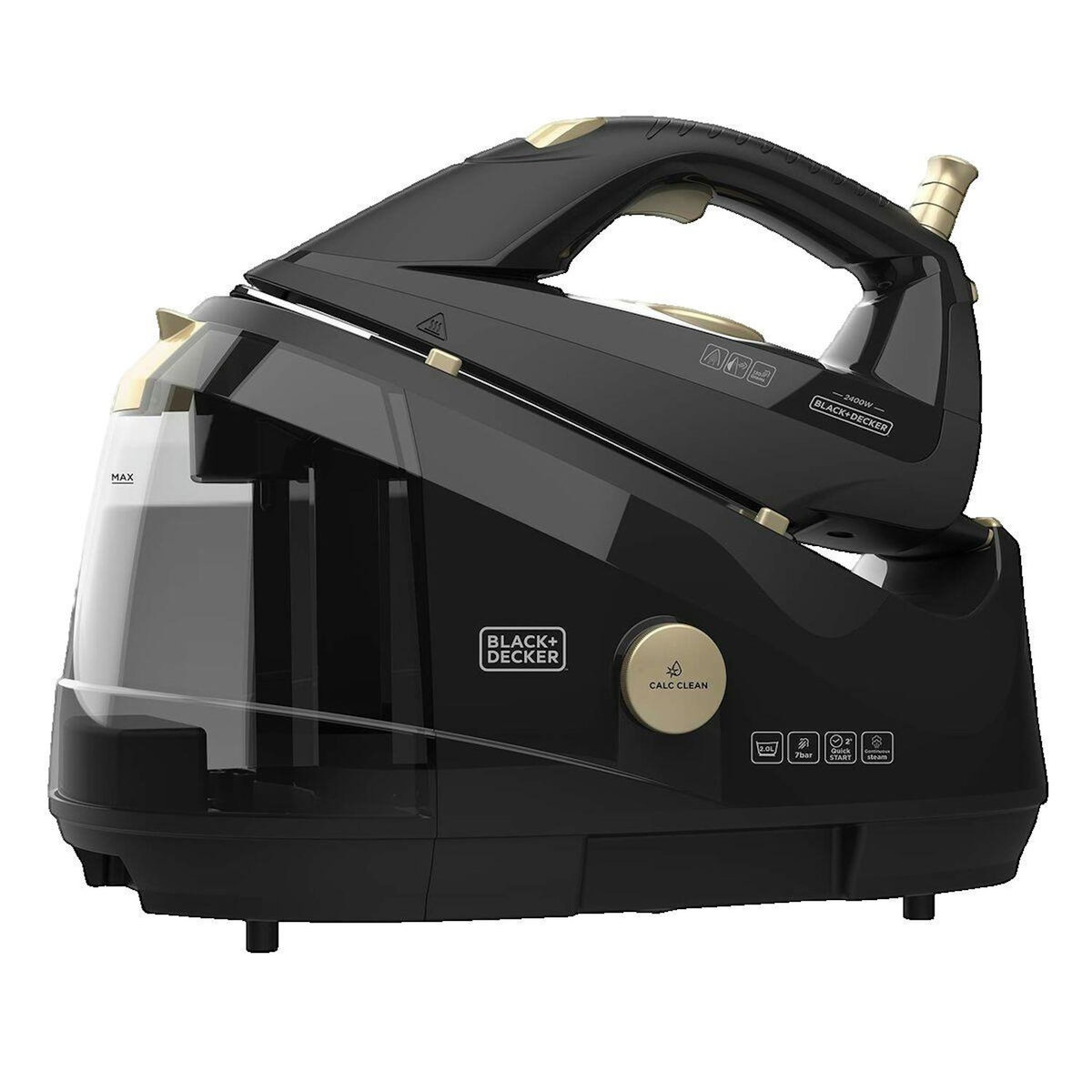 BLACK ET DECKER Centrale vapeur Black+Decker BXSS2400E 2400 W avec réservoir amovible 2 L