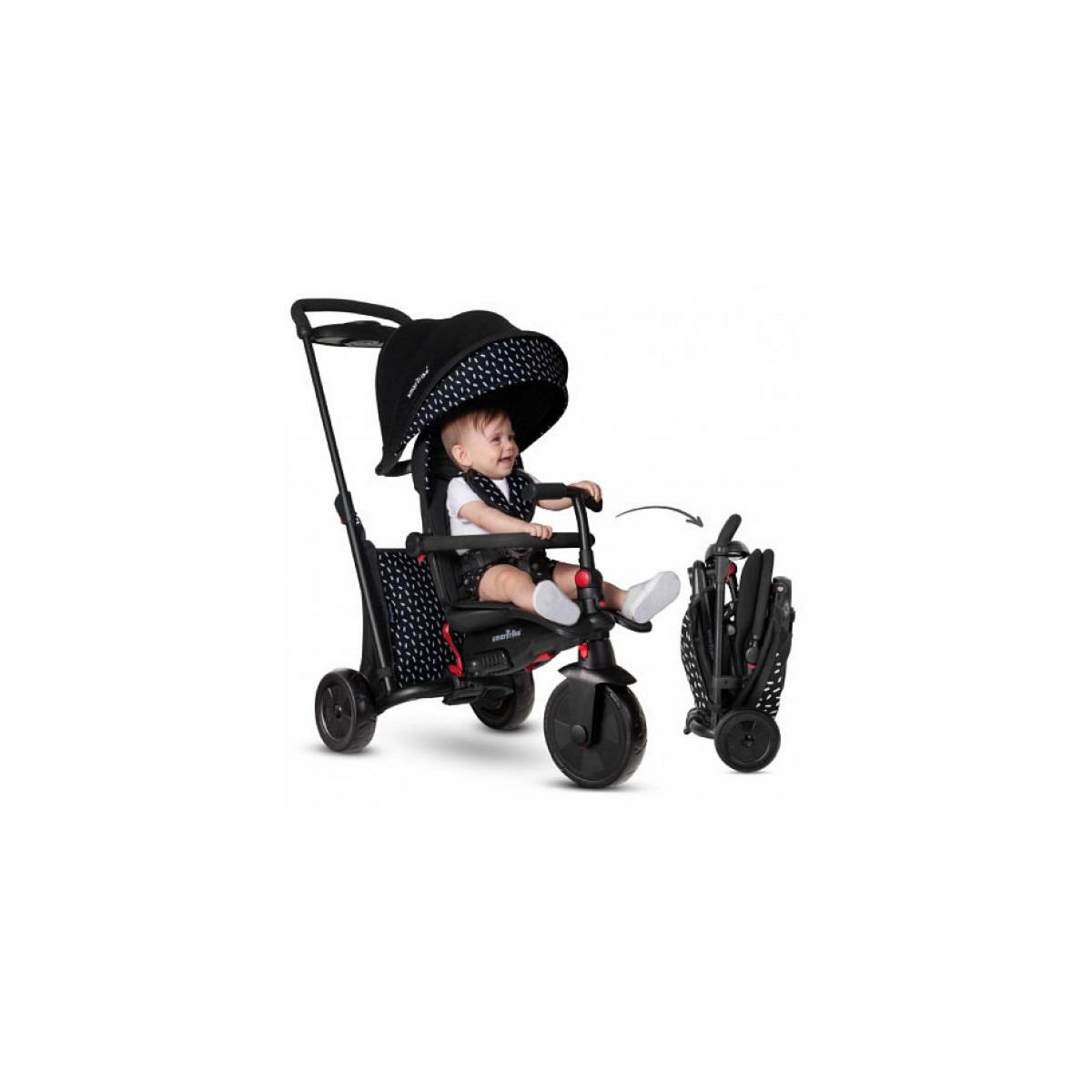 SMARTRIKE Trike Evolutif Pliable SmarTfold 600S Noir