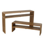 Paris Prix Lot de 2 Consoles en Bois  Teck  130cm Naturel
