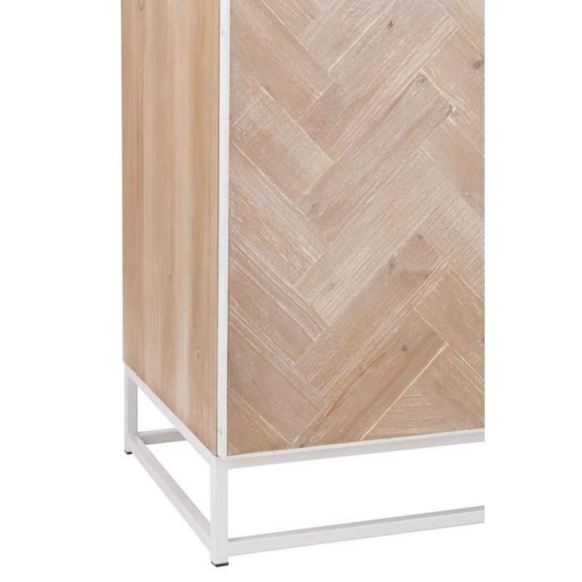 Paris Prix Armoire 2 Portes  Miraza  185cm Naturel & Blanc