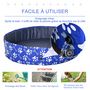 Voir la diapositive 5 : PAWHUT Piscine pour chien bassin PVC pliable anti-glissant facile à nettoyer Ø 1,4 m hauteur 30 cm motifs os pattes bleu