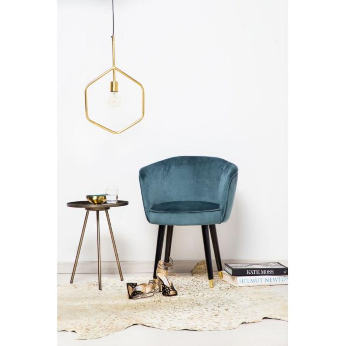 Paris Prix Table d'Appoint Vintage  Union  52cm Vert