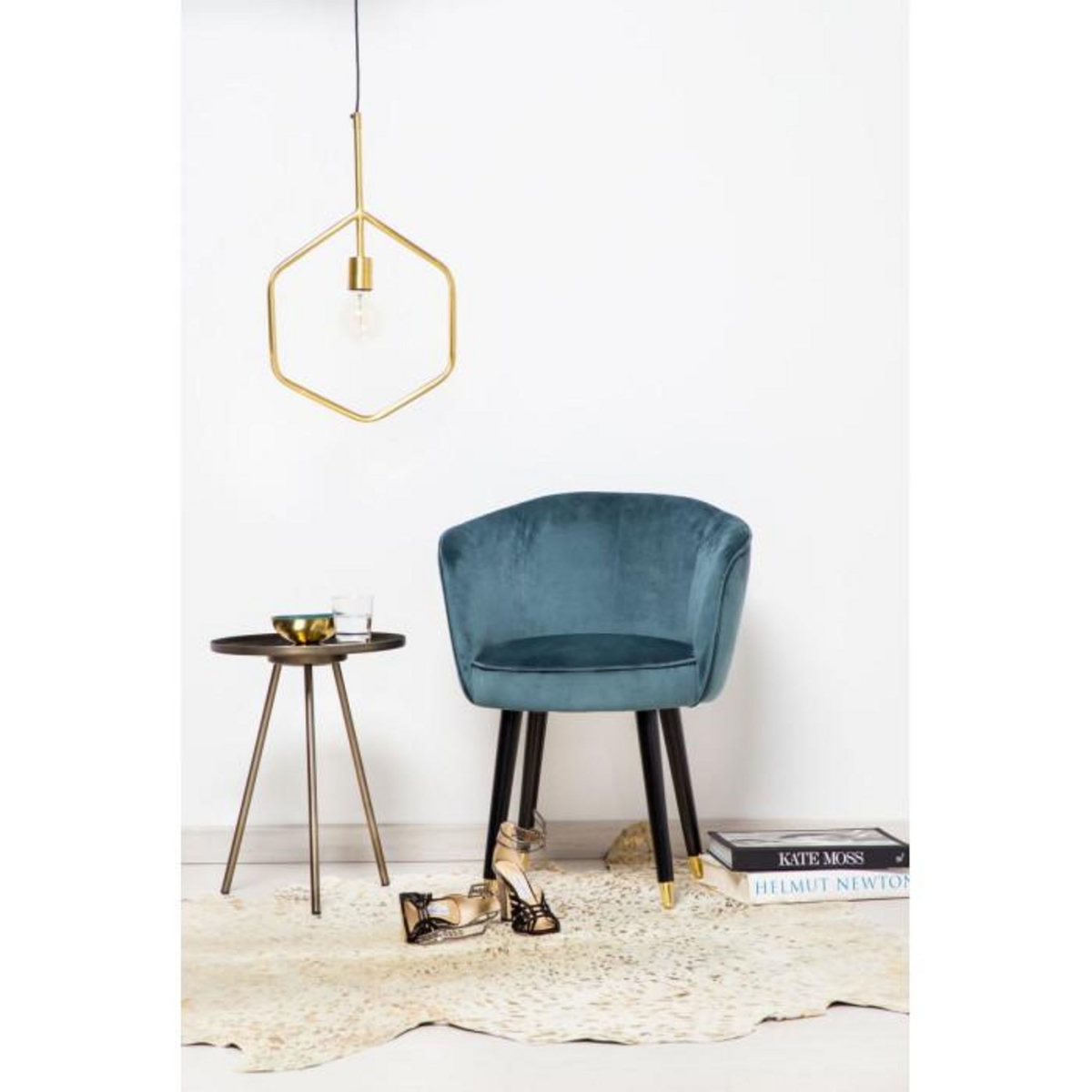 Paris Prix Table d'Appoint Vintage  Union  52cm Vert