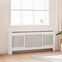 Voir la diapositive 1 : VIDAXL Cache-radiateur MDF Blanc 205 cm