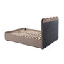 Voir la diapositive 5 : BEST MOBILIER Kahlo - lit coffre - 140x190 - en velours - sommier inclus