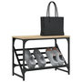 Voir la diapositive 3 : VIDAXL Etagere a chaussures chene sonoma 60x30x45 cm bois d'ingenierie