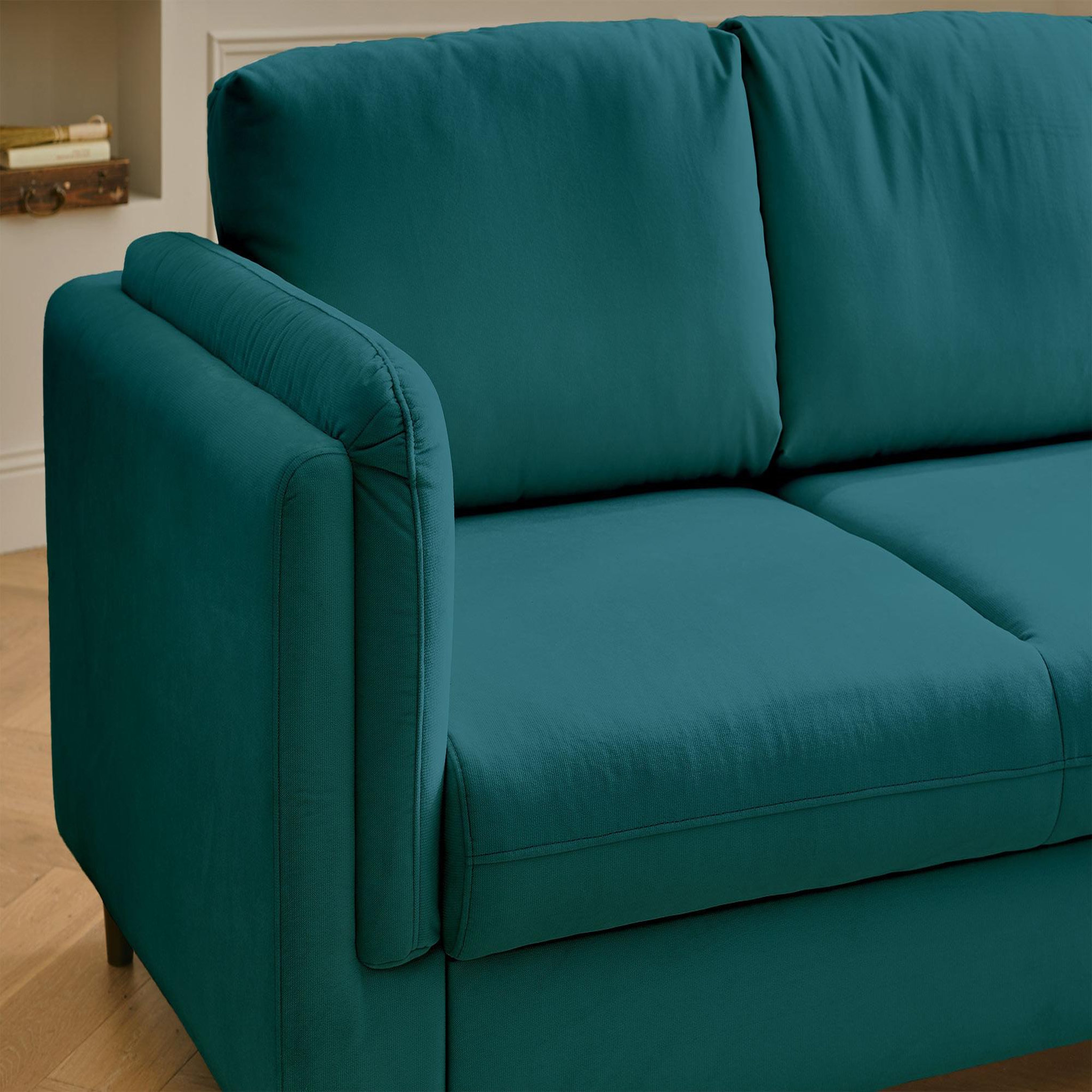 Voir la diapositive 3 : BEST MOBILIER Brooke - canapé 3 places - convertible - en velours