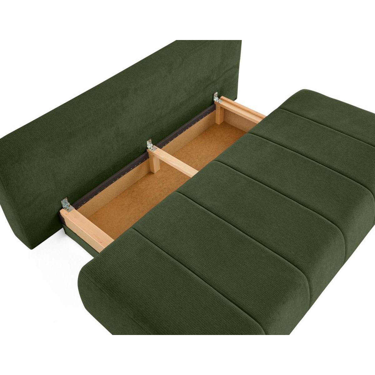 BEST MOBILIER Harper - canapé 3 places convertible avec coffre en tissu texturé