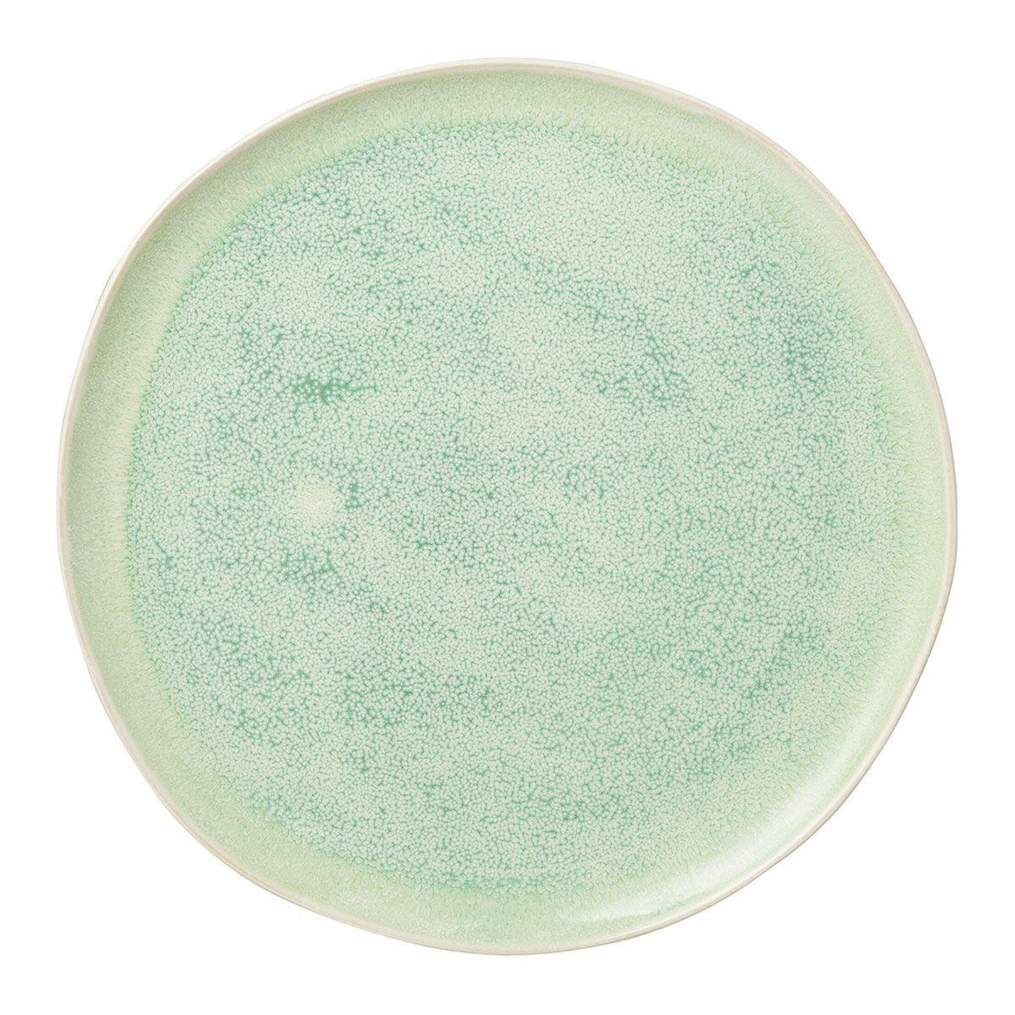 Voir la diapositive 1 : J-LINE Assiette plate en porcelaine  lara  33cm vert