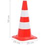 Voir la diapositive 6 : VIDAXL Ensemble de cones avec 10 m de chaîne Rouge et blanc