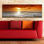 Voir la diapositive 2 : Paris Prix Tableau Imprimé  Romantic Sunset  45x135cm