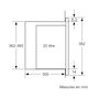 Voir la diapositive 6 : BOSCH Micro-ondes encastrable 20l 800w inox - BFL523MS0