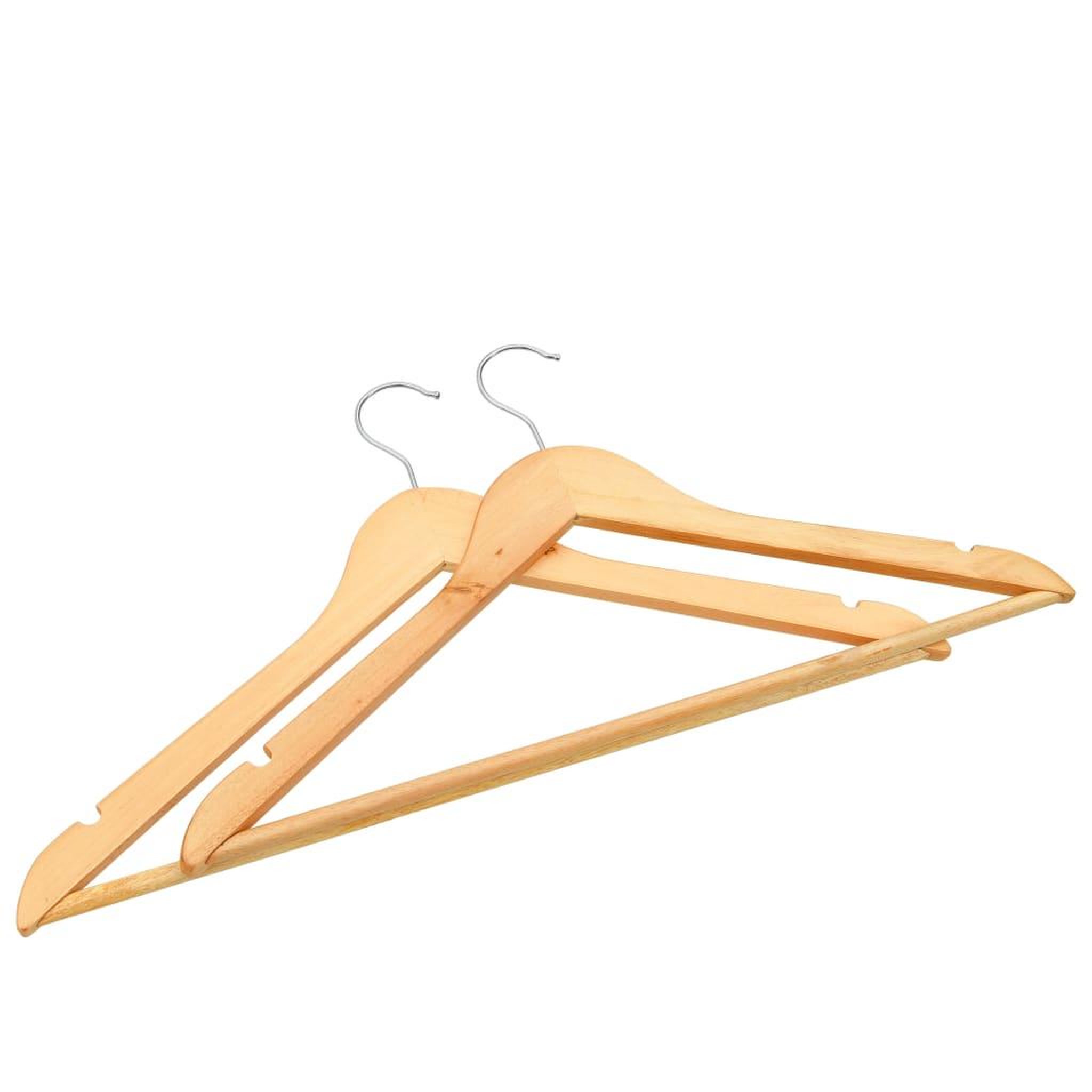 Voir la diapositive 4 : VIDAXL Cintres antiderapants 100 pcs Bois dur