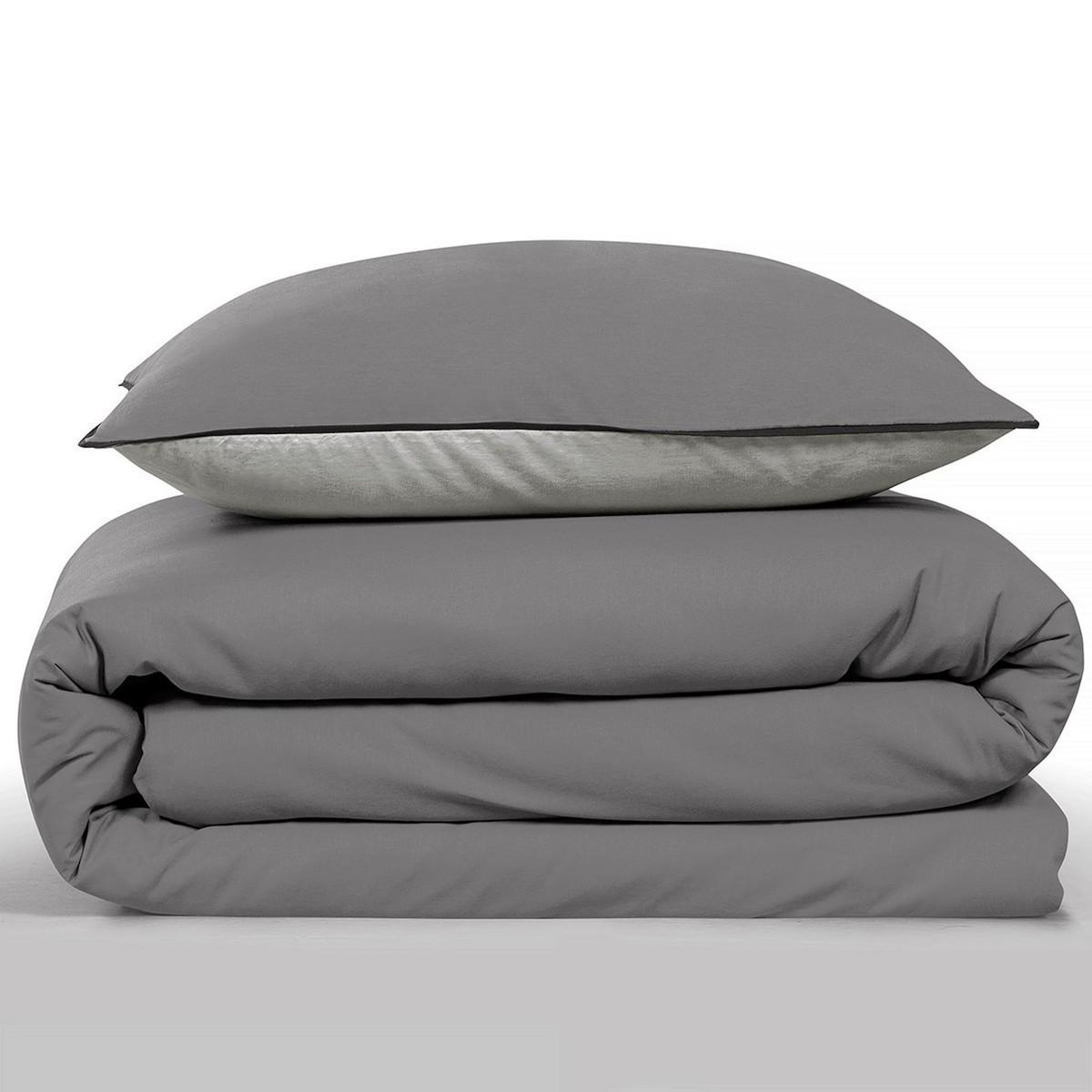 FUTURE HOME Parure de lit double bicolore